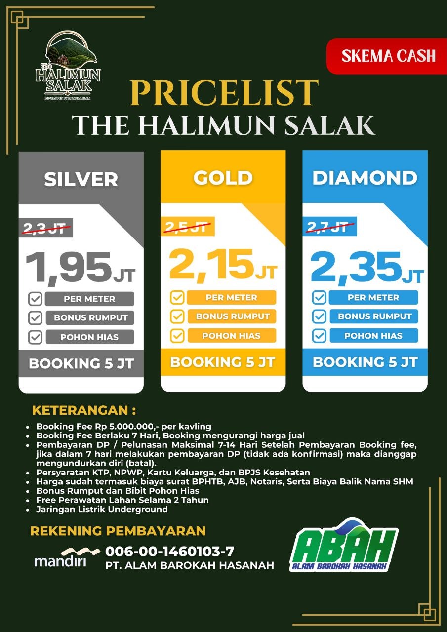Pricelist Versi SHM Lembar 2